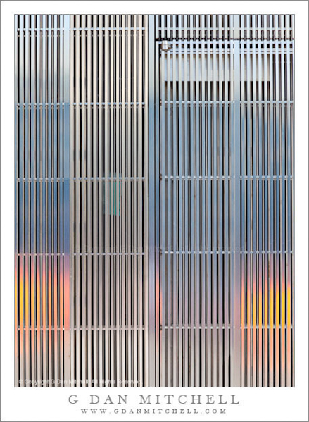 Reflections, Metal Wall, WTC Site