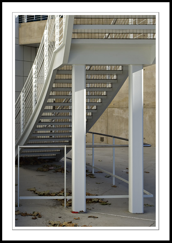 CityHallStairs2005|11|19: Stairs. San Jose City Hall. November 19, 2005. &copy; Copyright G Dan Mitchell.