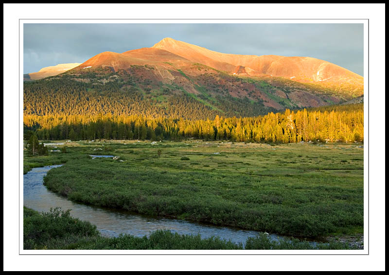 MtGibbSunset2005|08|06: Mt. Gibb at Sunset. Yosemite National Park. August 6, 2005. © Copyright G Dan Mitchell.