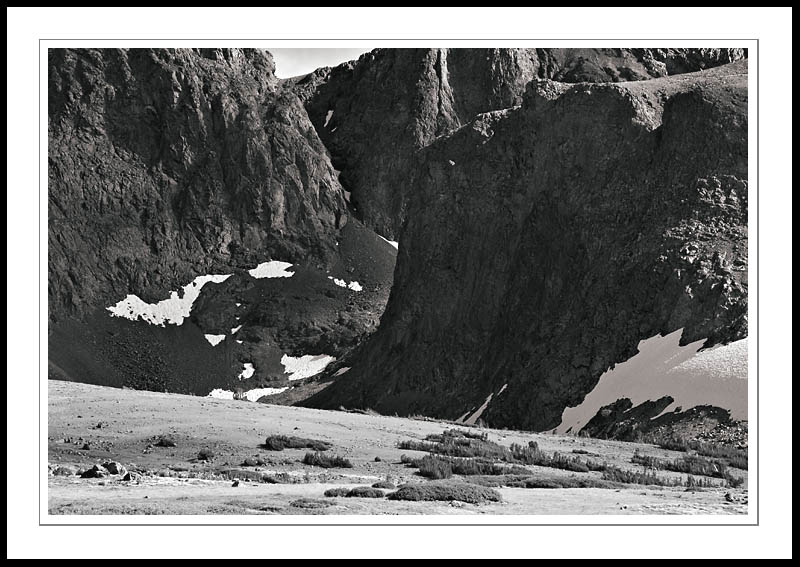 NearParkerPassBW2005|09|18: Ridge near Parker Pass. Yosemite National Park. September 28, 2005. © Copyright G Dan Mitchell.