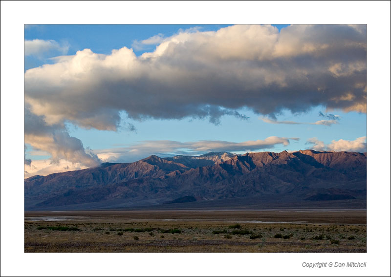 PanamintSunrise2006|04|05: Sunrise, Panamint Range. Death Valley National Park. April 5, 2006. &copy; Copyright G Dan Mitchell.