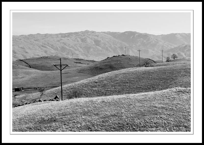 PowerPoles2006|02|26: Power Poles. Mission Peak. February 26, 2006. &copy; Copyright G Dan Mitchell.