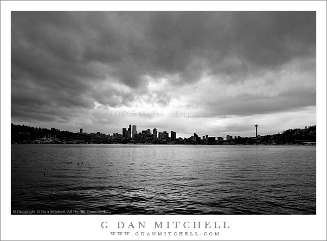 Seattle2006|01|06: Winter Skyline. Seattle, Washington. January 6, 2006. &copy; Copyright G Dan Mitchell.