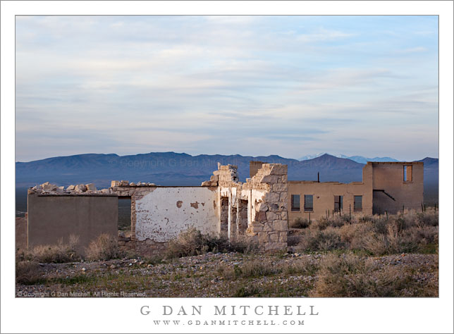 Ruins, Dawn, Rhyolite Ruins, Dawn, Rhyolite