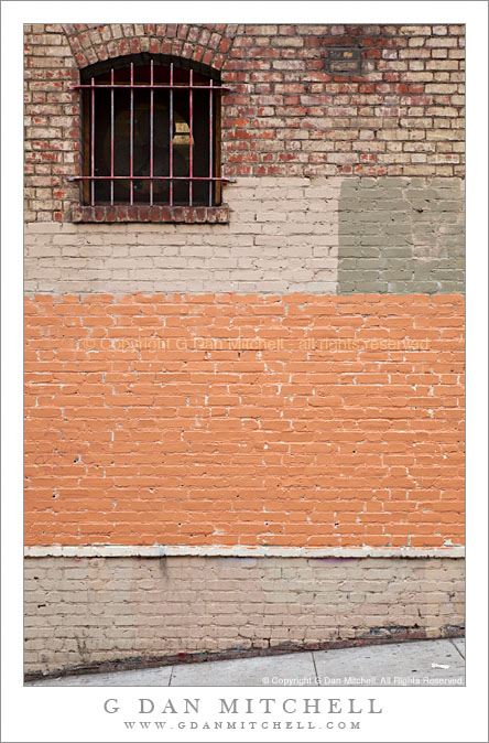 Painted Brick Wall Painted Brick Wall