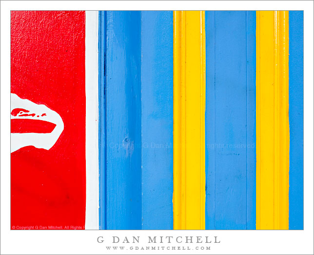 Brightly Painted Wall, Mission District Brightly Painted Wall, Mission District