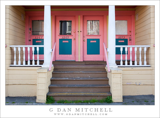 Four Pink Doors, Mission District Four Pink Doors, Mission District