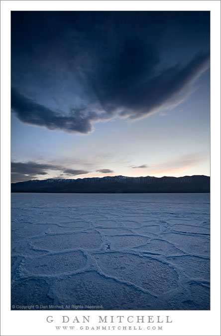 Clouds at Last Light - Badwater Basin and Panamint Range Clouds at Last Light - Badwater Basin and Panamint Range