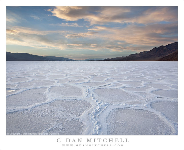 BadwaterSaltFlatsDusk20100329 Badwater Basin Salt Flats, Dusk