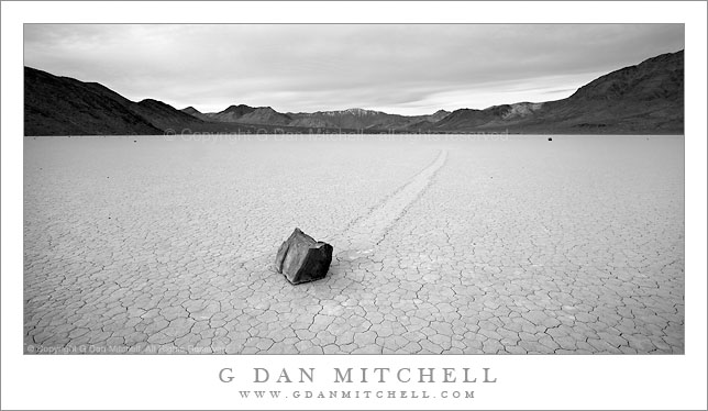 Moving Rock, Racetrack Playa Moving Rock, Racetrack Playa
