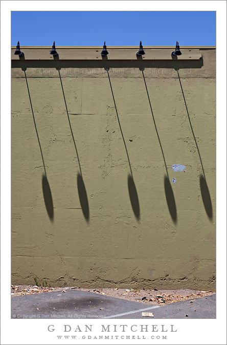 Shadows on Parking Lot Wall Shadows on Parking Lot Wall