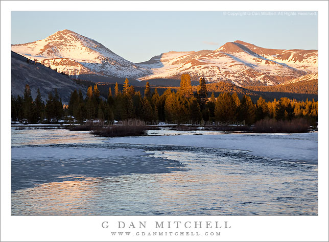 Flooded Tuolumne Meadow, Mounts Dana and Gibbs, Evening Flooded Tuolumne Meadow, Mounts Dana and Gibbs, Evening
