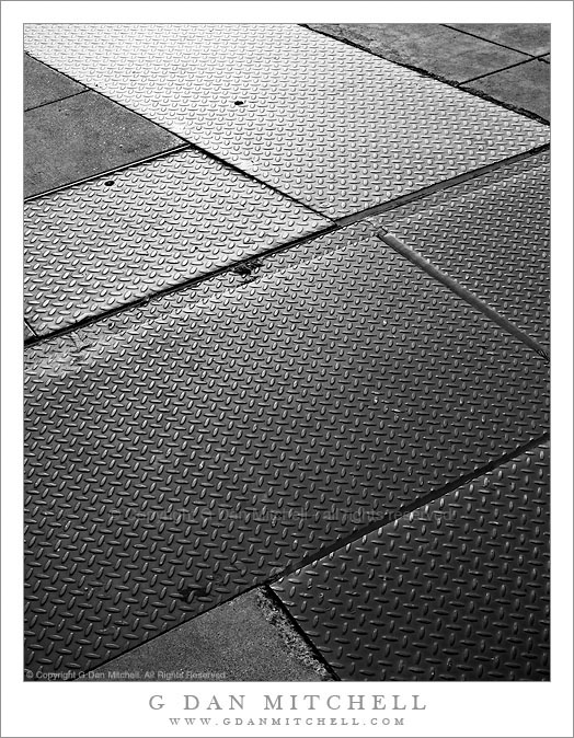 Sidewalk and Steel Plates