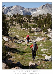 Backpackers, Near MIlestone Basin