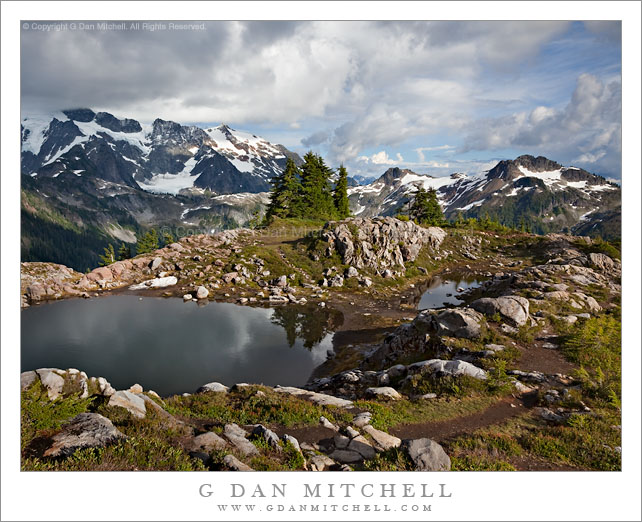 Sub-Alpine Ponds in Afternoon Light, Artist Point