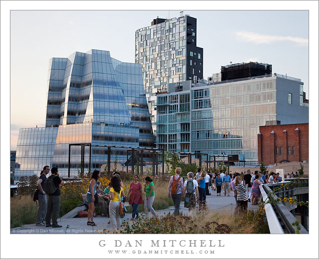 High Line Park and IAC Building High Line Park and IAC Building