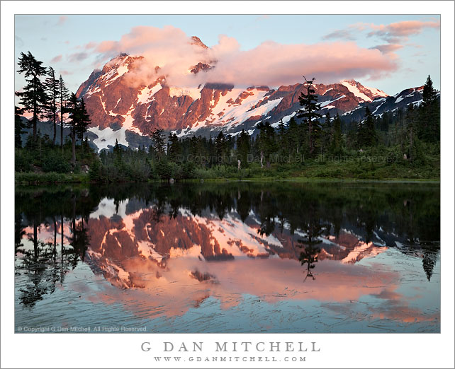 Sunset, Mt. Shuksan and Picture Lake Sunset, Mt. Shuksan and Picture Lake