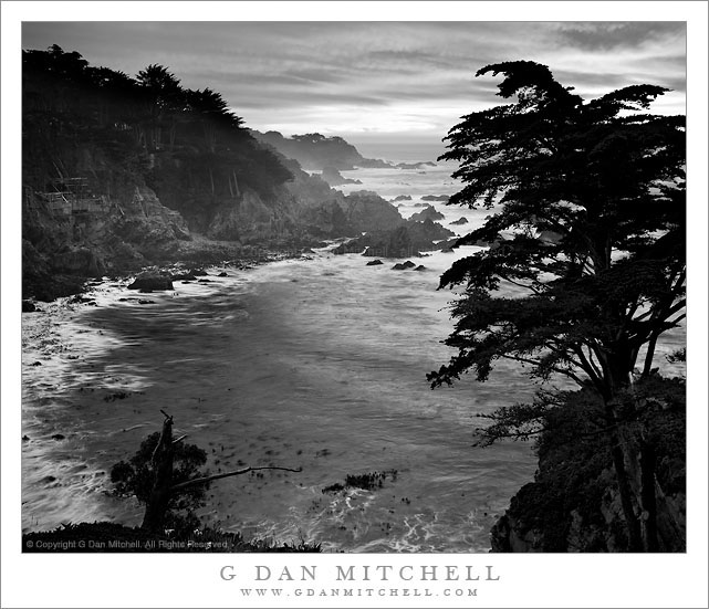 Yankee Point and Cypress, Carmel Highlands, Dusk