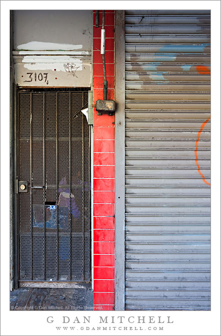 Red Tile and Door Red Tile and Door