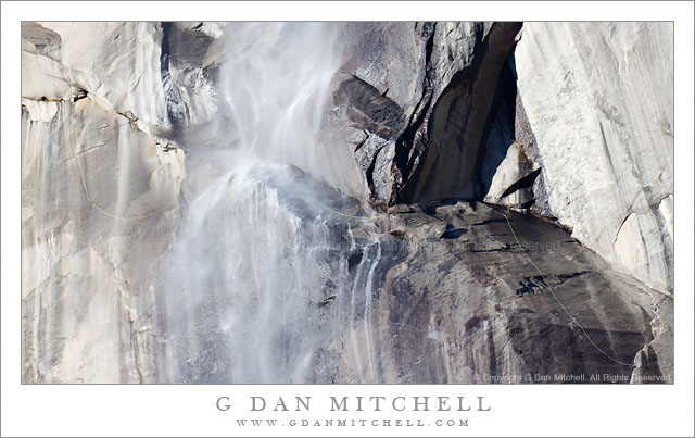 Fixed Rope Across Horsetail Fall Fixed Rope Across Horsetail Fall