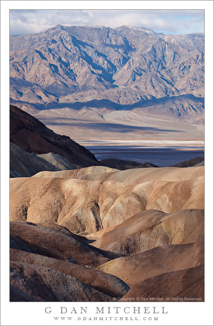 Death Valley, the Panamint Range and Zabriskie Badlands Death Valley, the Panamint Range and Zabriskie Badlands