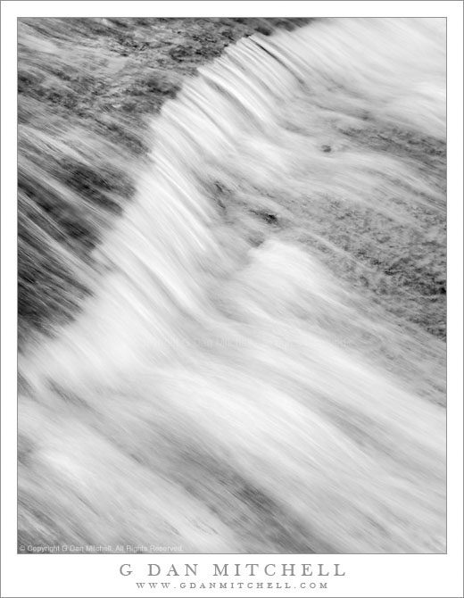 Rushing Water and Granite Slab, Sierra Nevada Rushing Water and Granite Slab, Sierra Nevada