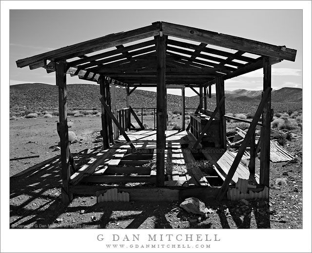 Abandoned Mining Cabin Ruins, Panamint Range Abandoned Mining Cabin Ruins, Panamint Range