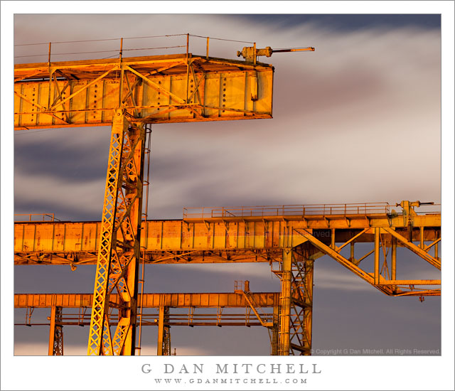 Ship Yard Structures, Artificial Light and Moonlit Fog Ship Yard Structures, Artificial Light and Moonlit Fog