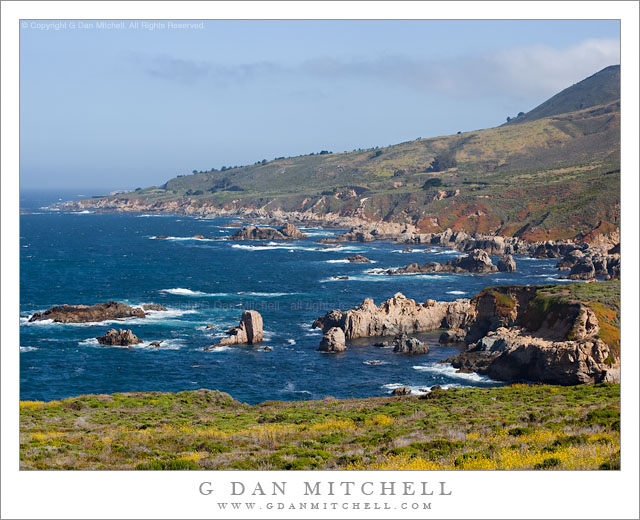 Big Sur Coastline Near Soberanes Creek, Spring Big Sur Coastline Near Soberanes Creek, Spring