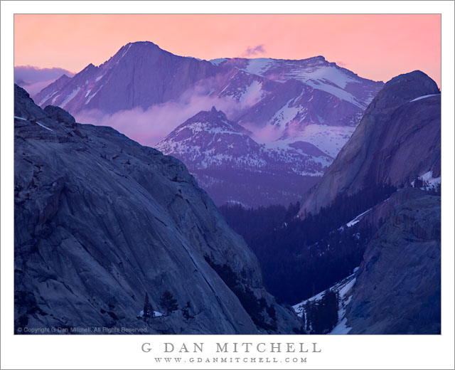 Alpenglow Clouds, Mount Conness Alpenglow Clouds, Mount Conness