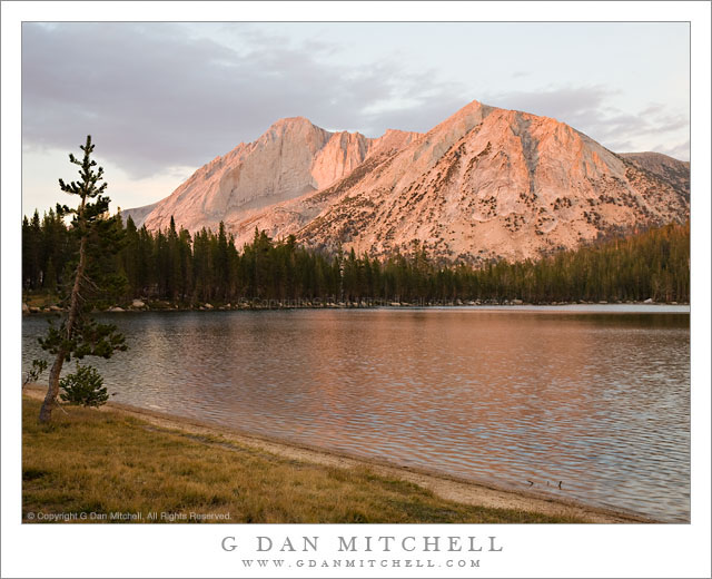 Mount Conness and Lower Young Lake, Sunset Mount Conness and Lower Young Lake, Sunset