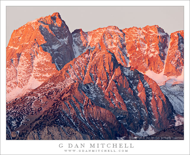Mount Humphreys and the Sierra Crest, Dawn Mount Humphreys and the Sierra Crest, Dawn