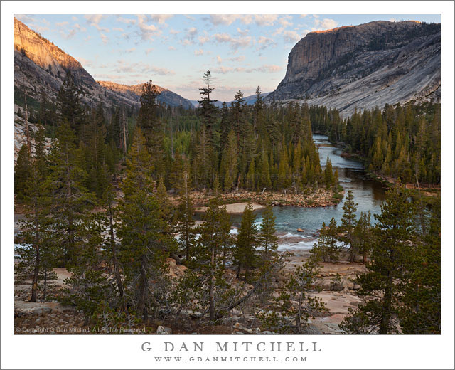 Tuolumne River Below Glen Aulin, Morning Tuolumne River Below Glen Aulin, Morning