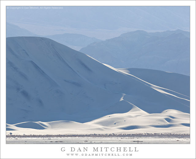 Dunes, Eureka Valley, Morning - Morning light and haze at the Eureka Valley Dunes, Death Valley National Park, California.
