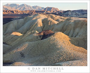 Evening light on the Mustard Hills, Death Valley National Park