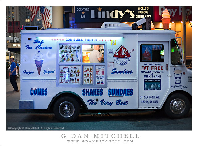 Photograph Ice Cream Man In His Truck New York City G Dan Mitchell Photography